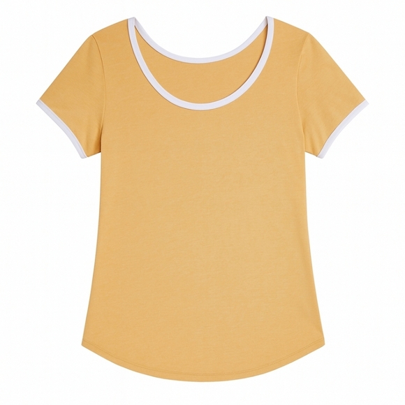 LuLaRoe Mustard Top with Multicolor Geometric Leggings - Picture 4 of 5